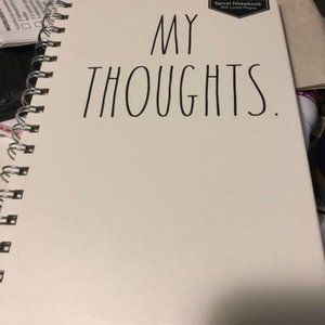 RAE DUNN "MY THOUGHTS" NOTEBOOK - NEW